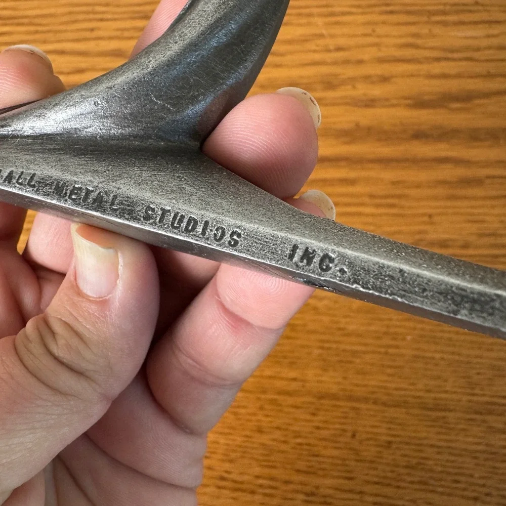 Vintage 1964 Whitehall Metal Studios Deer Head‎ Double Hook Hanger Metal